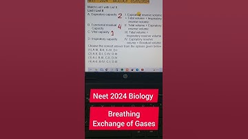 Expiratory capacity Expiratory reserve volume + Tidal volume +Inspiratory reserve volume #neetpaper😊