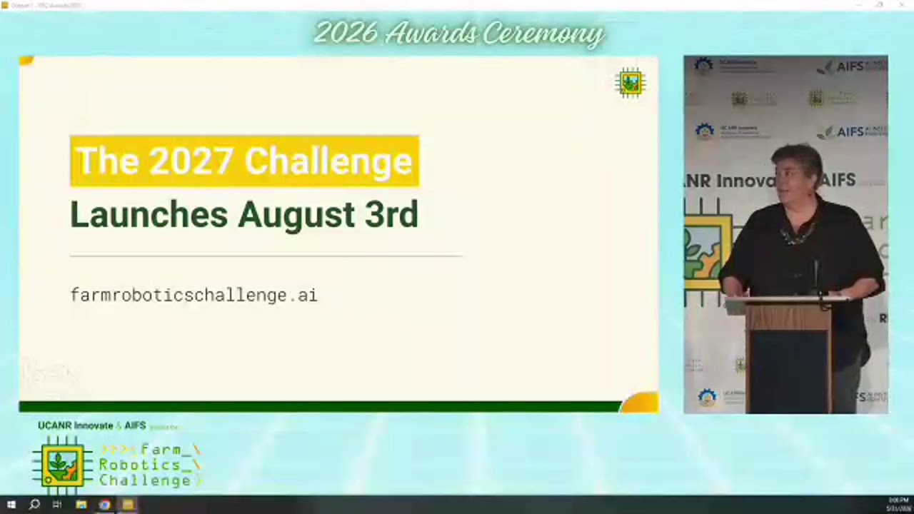 The 2026 Farm Robotics Challenge Awards Ceremony
