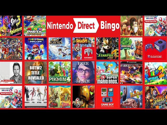 Nintendo Direct Predictions Bingo  How to play along with the stream -  GameRevolution