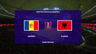 ⚽ Andorra vs Albania ⚽ | 2022 FIFA World Cup European Qualifiers (25/03/2021) | PES 2021