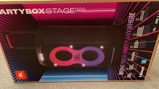 NEW!! JBL PARTYBOX STAGE 320 unpacking!