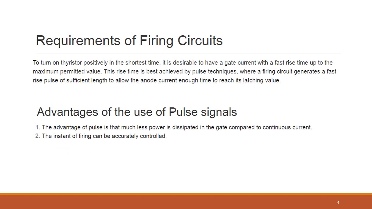 Lecture 3 Power Electronics Firing Circuits for Thyristor - YouTube