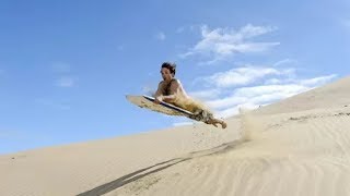 Boogie Boarding Down Sand Dunes!