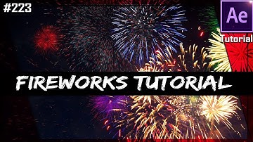 How to create realistic FIREWORKS (No third party plugin required) - After Effects tutorial