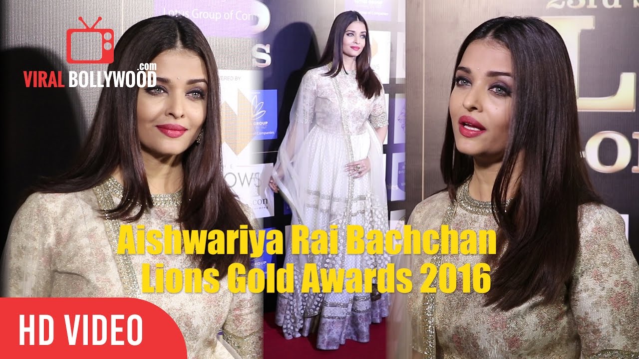 Aishwariya Rai Bachchan At 23rd SOL Lions Gold Awards 2016 | Viralbollywood