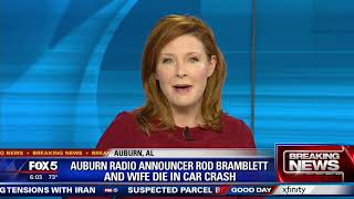 Auburn radio announcer, wife killed in car accident