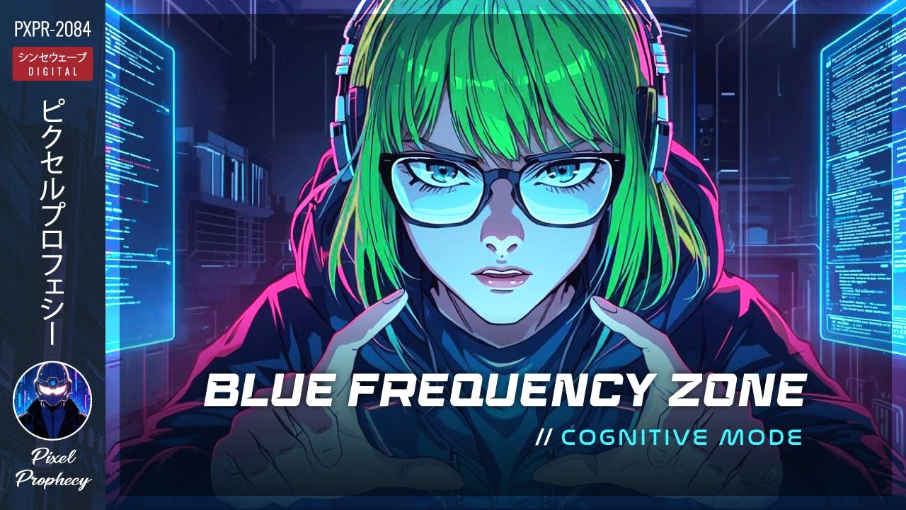 Synthwave Focus Music for Coding | Blue Frequency Zone // Cognitive Mode