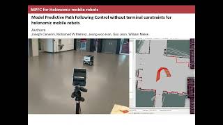 Model Predictive Path Following for Holonomic Mobile Robots