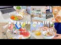 A day in my life:weekly reset,quick grocery, self care, cafe vlog, editing my video🍜🍩👩🏼‍💻
