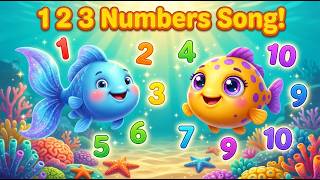 Learn Numbers with Blu and Sunny! 🔢 | Finny Friends | Numbers Song for Kids