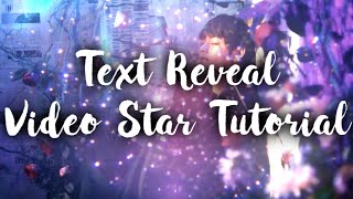 Text reveal tutorial for Video Star