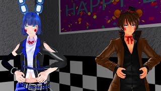 Toy Freddy & Toy Bonnie FNaF2 ~The Running Man Challenge Vine FNAFxMMD