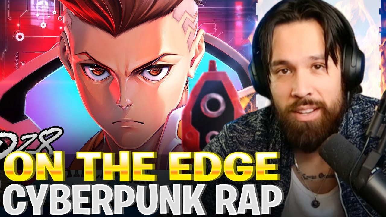 BlvkDivmonds SLID ON THIS BEAT - DizzyEight Cyberpunk Rap Song "On The Edge" REACTION