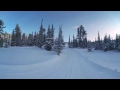 Winter wonderland in 360! Super speedy snow ride in Siberian nature park