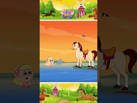 Chal Mere Ghode Tik Tik Tik! 🐴 #shorts #hindirhymes #kidssongs