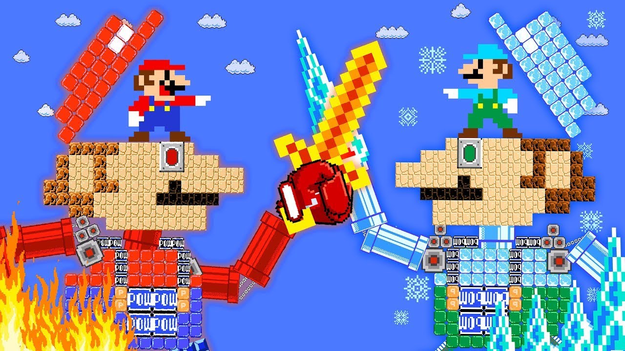 MARIO ROBOT BATTLE! Hot & Cold but Can I Upgrade Myself? | Good Mario