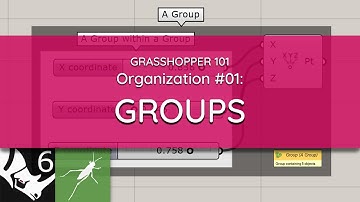 Grasshopper 101: Organization | #01 Groups