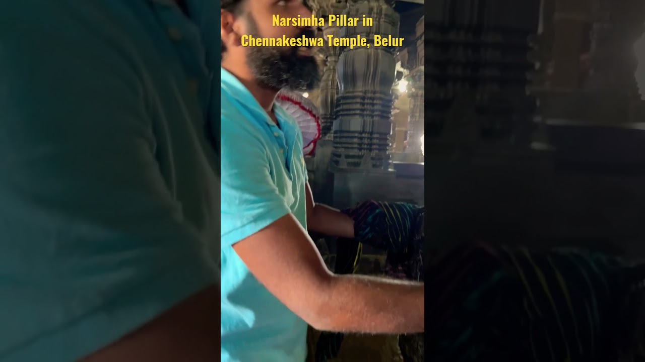 Video thumbnail: #shortsvideo #belur #narsimha #templesofindia #shortsyoutube #karnatakadiaries #travelindia #reels