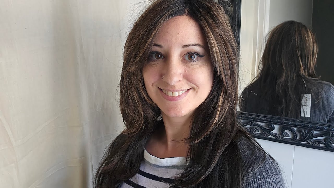 Brooke by Envy in the color Amaretto and Cream