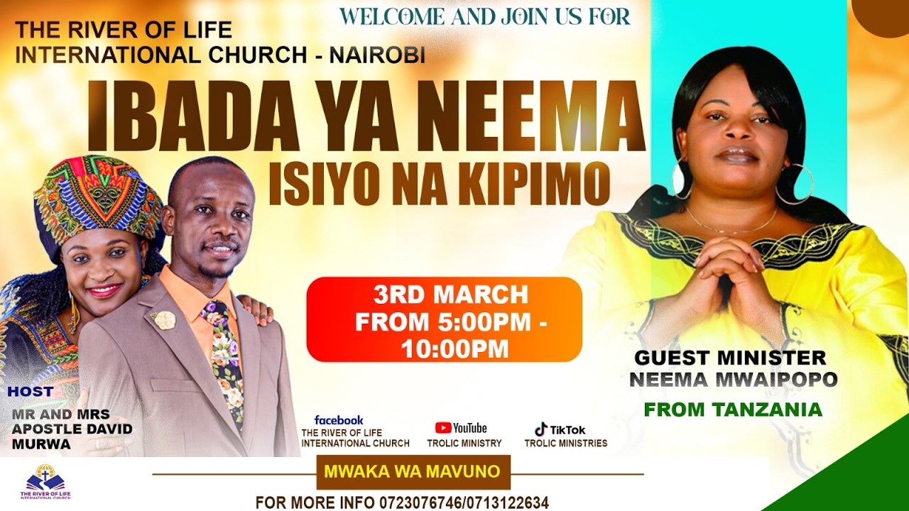 MWAKA WA MAVUNO ||TUESDAY ONLINE SERVICE || IBADA YA NEEMA ISIYO NA KIPIMO   || 3RD MARCH 2026
