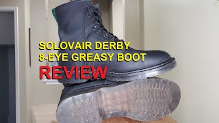 #Solovair Derby 8-Eye Greasy Boots 5 Month Full Review & Thoughts on Leather Break in period. screenshot 4