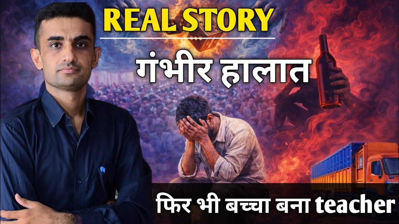 Real Story 🥲 गम्भीर हालात फिर भी बच्चा बना teacher #ganpatsinghrajpurohit #motivationalstory
