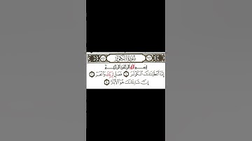 سعد الغامدي سورة الكوثر sourate Al kawthar #اكسبلور #تيك_توك #حالات_واتس #quran #surah