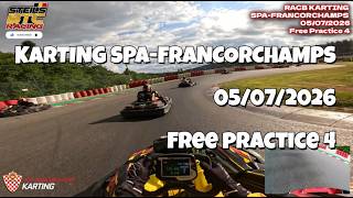 🔥 Free Practice 4 on the Legendary SPA Kart Track! | RACB Karting