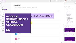 Moodle Virtual Classroom Structure