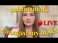🔴 LIVE: HOW I MANIFESTED AN INSTANT NOSE CHANGE! | law of assumption