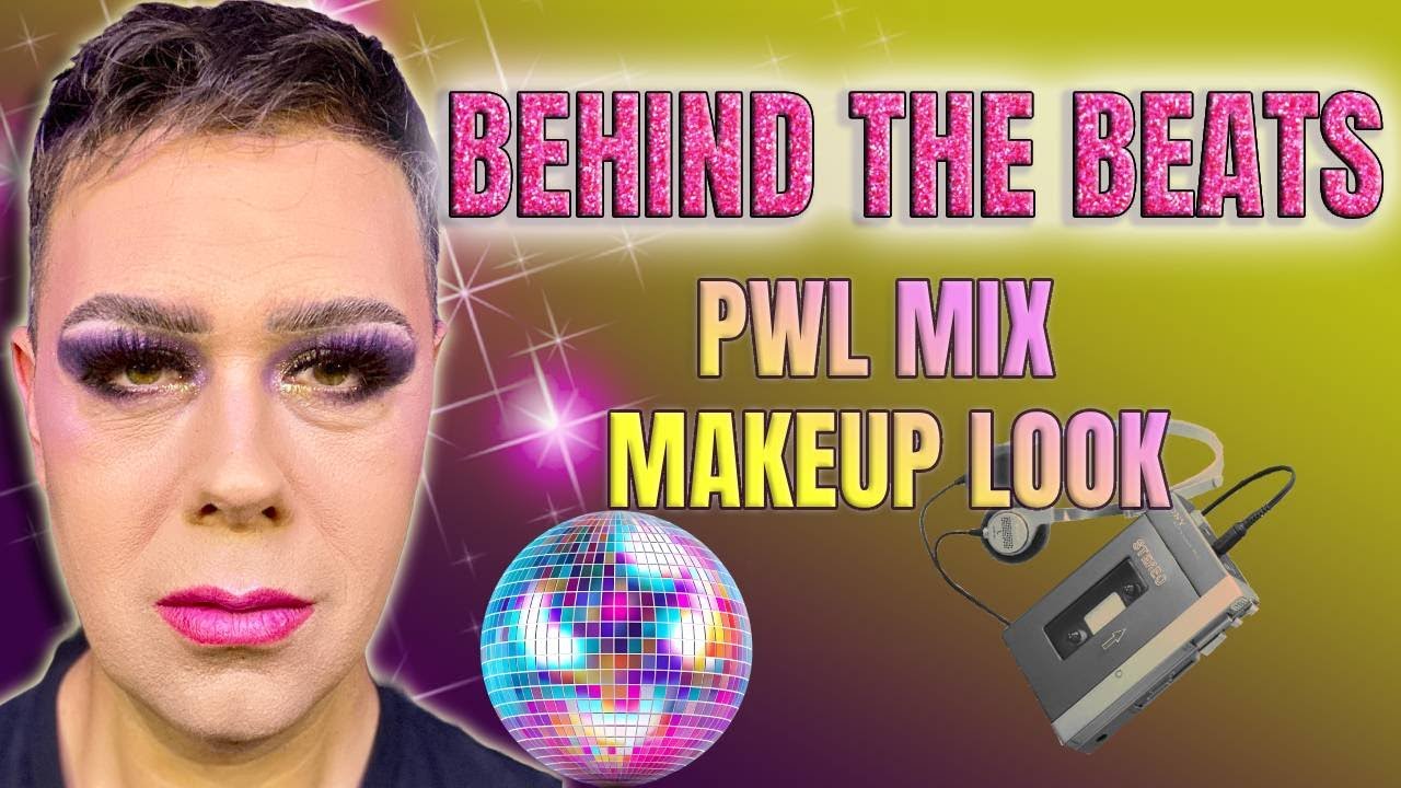 Behind the Beats: PWL Mix Makeup Look 💜✨ | 80s Stock Aitken Waterman Inspired GRWM
