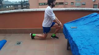 Rutina de entrenamiento en la terraza marzo 2020