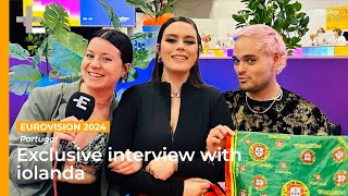 "Please Vote for Us": iolanda's 🇵🇹 Message Before Semifinal 💖 | Portugal Eurovision 2024 Interview