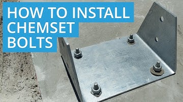 How to Install Chemset Bolts for Shed Footings (DIY)