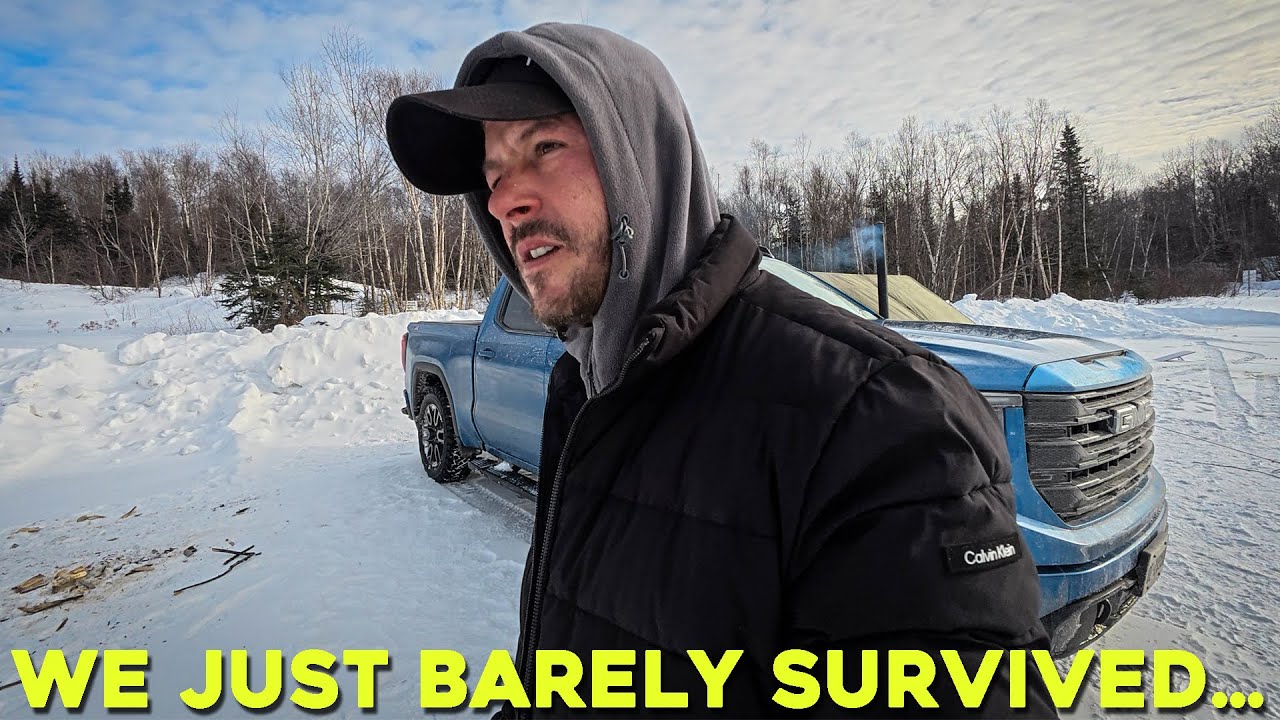 We Almost Didn't Survive the Night Winter Camping in the Haunted Woods