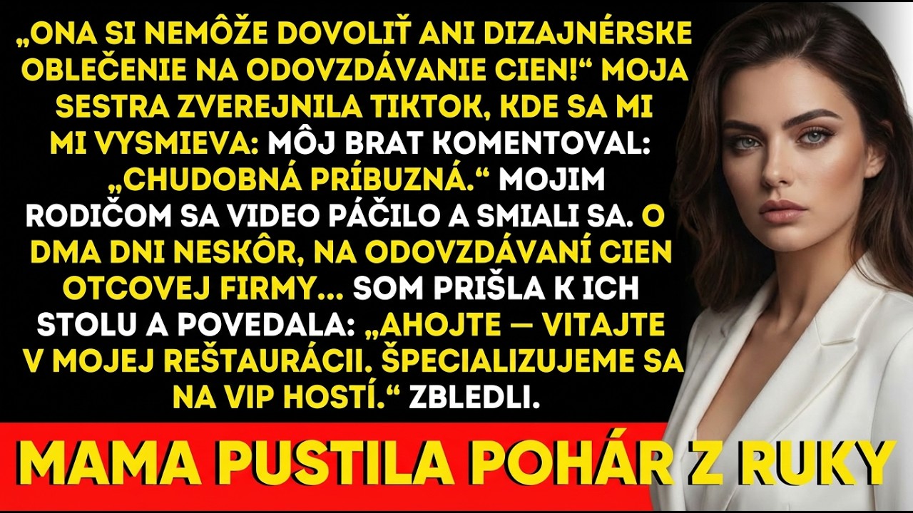 Moja rodina napísala, že si nemôžem dovoliť dizajnérsku módu—potom si uvedomili, že večeriame u mňa.