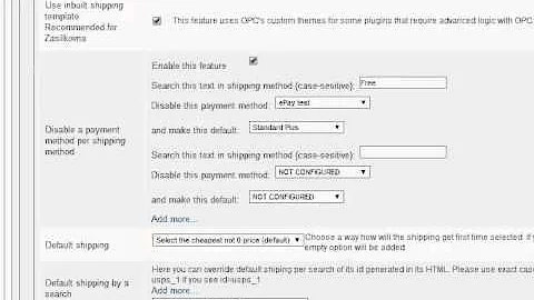 Disable payment per selected shipping method (RuposTel One Page Checkout)