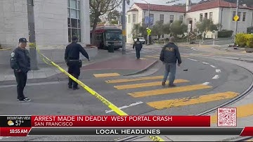 Arrest made in deadly West Portal bus stop crash