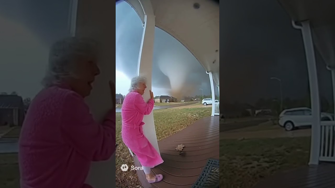 Oh my God!" Woman Screams For Help as Massive TORNADO Hits House