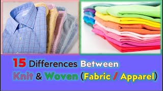15 Differences Between Knit And Woven Fabric Apparel Ntu Textile Knowledge