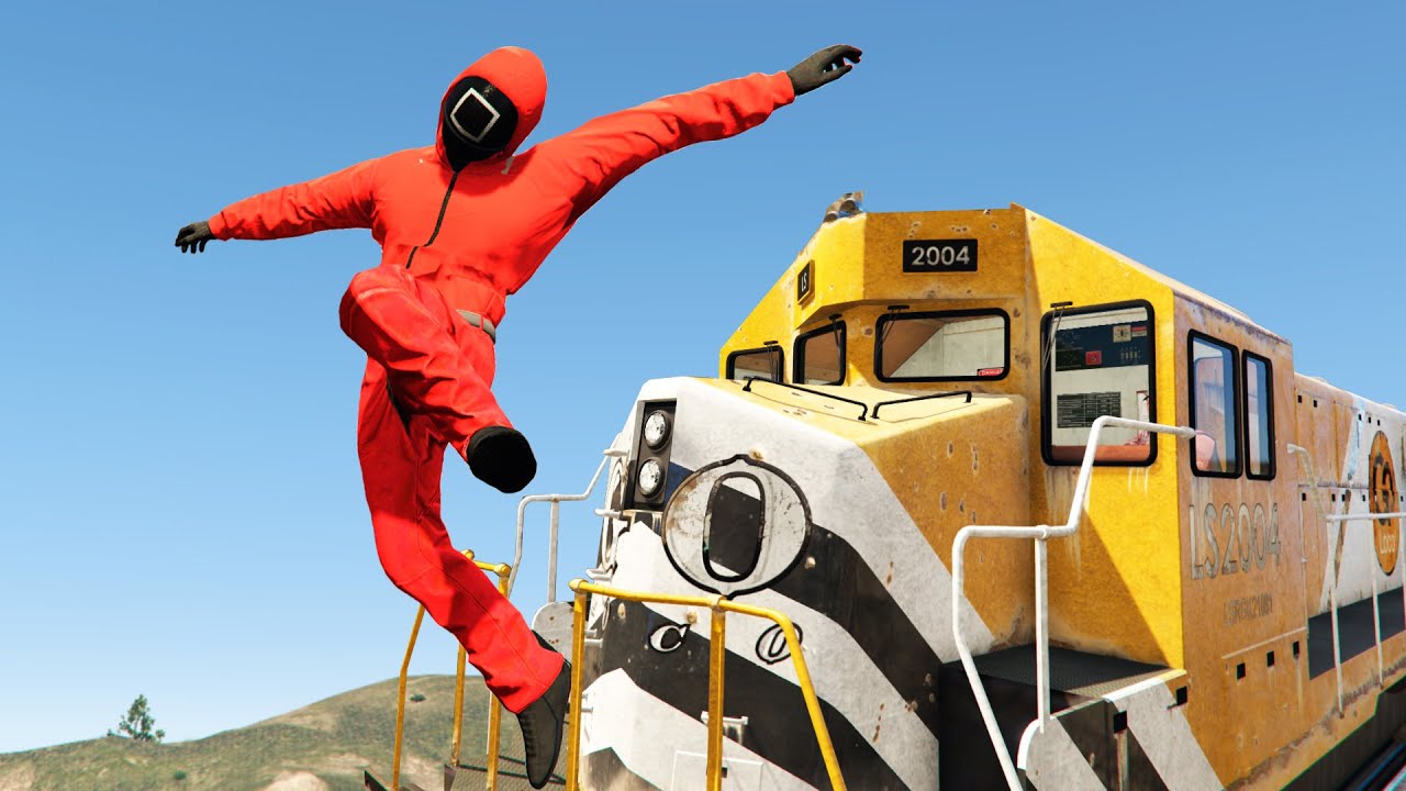 GTA 5 Squid Game Guard Ragdolls Compilation Episode 06 (Euphoria Physics) #grandtheftautov #ragdolls