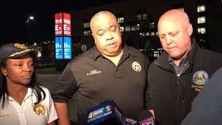 NOPD Chief Harrison, Mayor Landrieu press conference on officer shot and killed