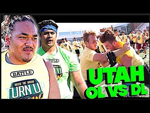 🔥🔥 STRAIGHT BEASTING !! Utah High School Exposure Camp - OL v DL #UTR Highlight Mix 2019