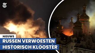 Negen Doden En Historisch Klooster In Brand Na Russische Bombardementen Op Kiev
