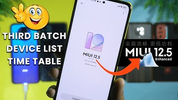 MIUI 12.5 Enhanced Update Third Batch Device List & Time Table | MIUI 12.5 Enhanced 3rd Batch Out 🔥
