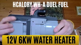 HCalory WH-A duel fuel 12v 6kw water heater. Ideal for camper vans, RV's, cars & home.
