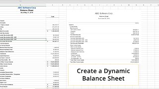 Excel Balance Sheet Example Financial Statement - Accounting ERP Financial Reporting