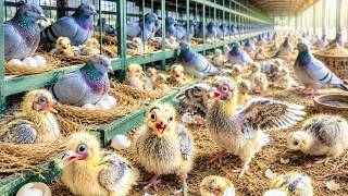 From Hatching to First Flight | Inside a Pigeon Farm