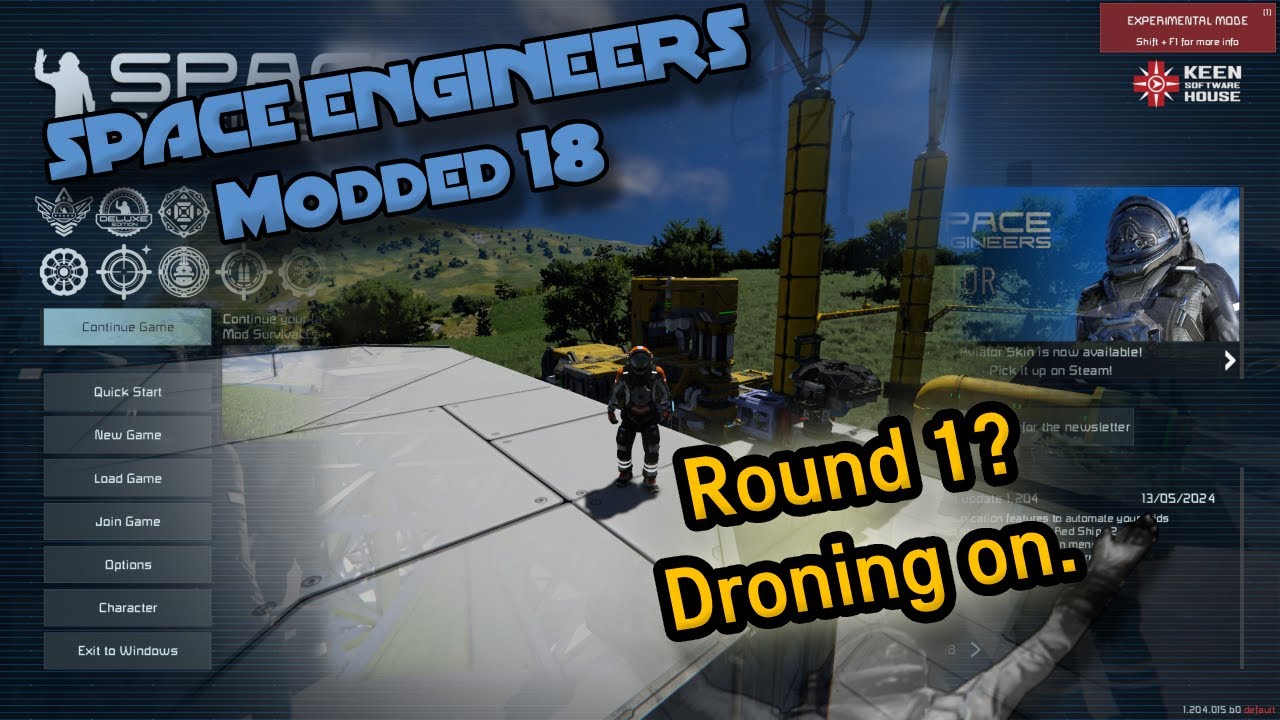 Space Engineers Modded E18: Setting up a Drone to haul cargo Pt. 1 ...