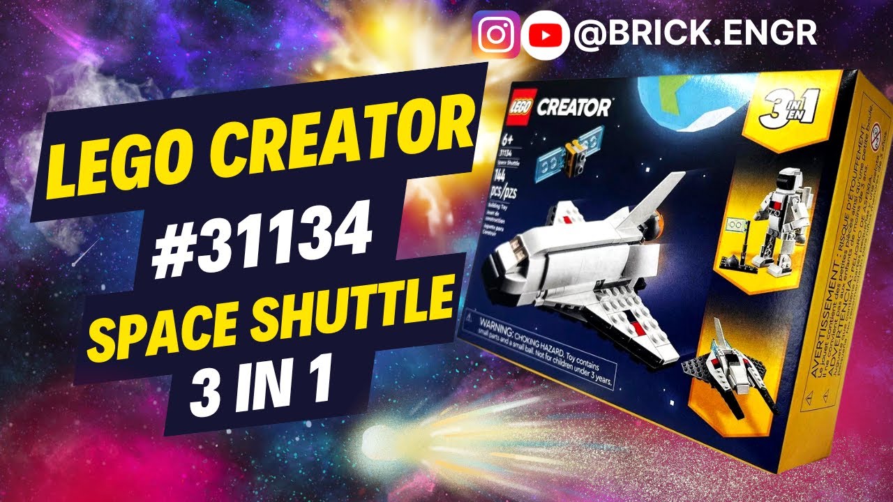 Lego Creator 31134  Space Shuttle 3 in 1 (Build/Review)